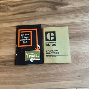 Vintage 1969 Caterpillar D7 D8 D9 Tractor Operator Guide & Service Manual Retro